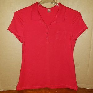 No Boundaries Red Polo Top Sz XL NWOT